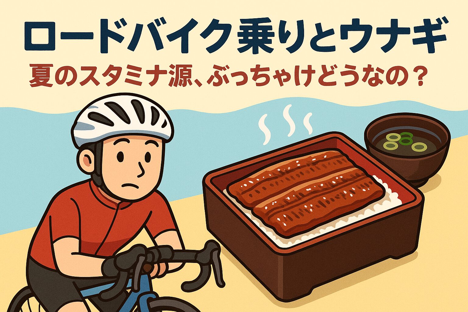 ロードバイク乗りとウナギ:夏のスタミナ源、ぶっちゃけどうなの?