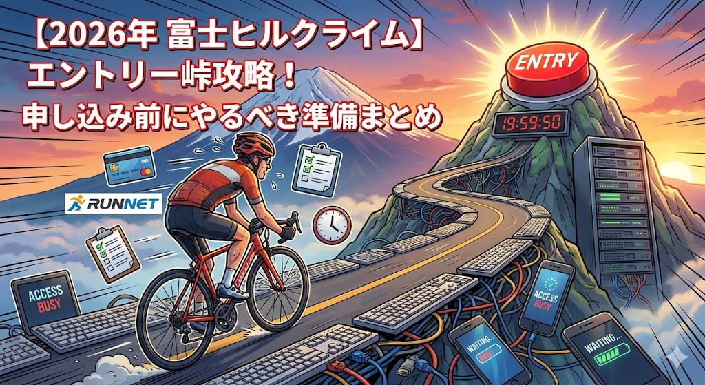 【2026年 富士ヒルクライム】エントリー峠攻略！申し込み前にやるべき準備まとめ